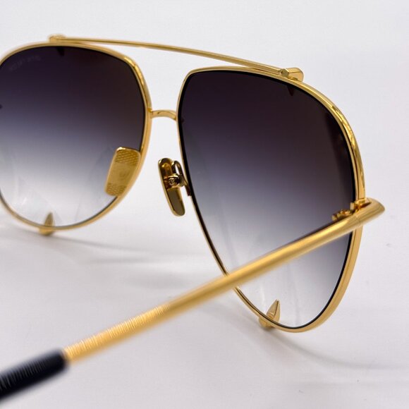 NEW DITA TALON-23007-D 18K GOLD GREY UNISEX TITANIUM SUNGLASSES DITA - Picture 11 of 16